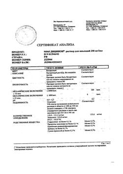 28560-Сертификат Дицинон, раствор для в/в и в/м введ. 125 мг/мл 2 мл 50 шт-32