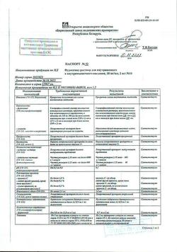 28757-Сертификат Фуросемид, раствор для в/в и в/м введ.10 мг/мл 2 мл 10 шт-10