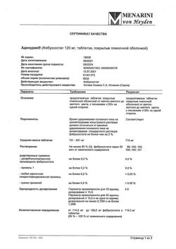 29235-Сертификат Аденурик, таблетки покрыт.плен.об. 120 мг 28 шт-1