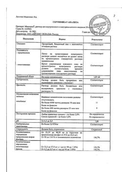 29633-Сертификат Медопред, раствор для в/в и в/м введ 30 мг/мл 1 мл 10 шт-4