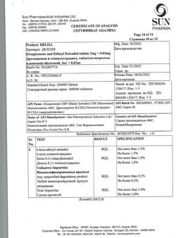 29677-Сертификат Делсия, таблетки покрыт.плен.об. 3 мг+0,03 мг 63 шт-34