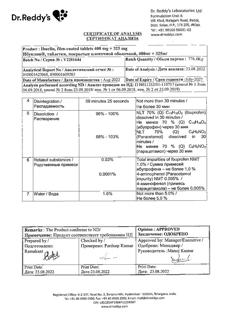 29925-Сертификат Ибуклин, таблетки покрыт.плен.об. 400 мг+325 мг  10 шт-70