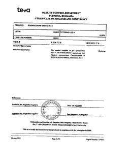30434-Сертификат Спазмалгон, таблетки 20 шт-32