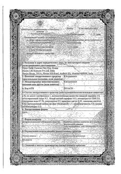 Сертификат КЛОТРИМАЗОЛ КРЕМ ДЛЯ НАРУЖНОГО ПРИМЕНЕНИЯ 1% 20 Г №1-2