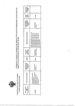 3171-Сертификат Баралгин М, раствор для в/в и в/м введ 500 мг/мл 5 мл 5 шт-69