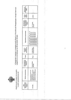 3171-Сертификат Баралгин М, раствор для в/в и в/м введ 500 мг/мл 5 мл 5 шт-33