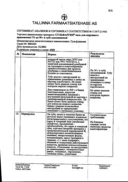 31763-Сертификат Сульфаргин, мазь для наружного применения 50 г 1 шт-2