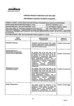 31805-Сертификат Називин, капли назальные 0,05%  10 мл-36