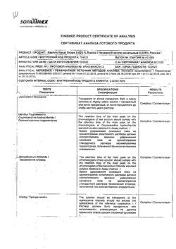 31806-Сертификат Називин, капли назальные 0,025 % 10 мл 1 шт-25