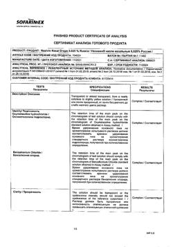 31806-Сертификат Називин, капли назальные 0,025 % 10 мл 1 шт-50