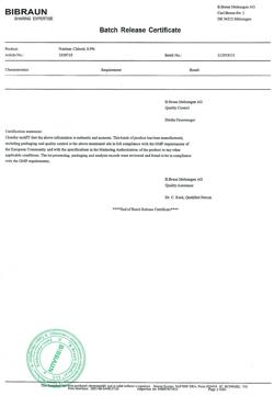 31886-Сертификат Натрия хлорид Браун, раствор для инфузий 0,9 % 100 мл фл 20 шт-5