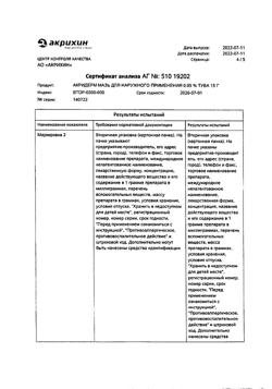 32033-Сертификат Акридерм, мазь для наружного применения 0,05 % 15 г 1 шт-1