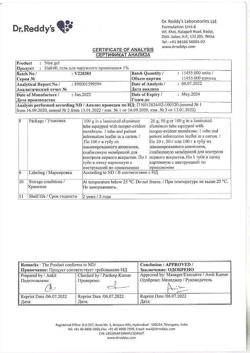 32212-Сертификат Найз, гель для наружного применения 1 % 100 г 1 шт-4