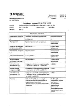 32465-Сертификат Лидент Бэби, гель стоматологический 0.33%+ 0.1% 10 г 1 шт-12