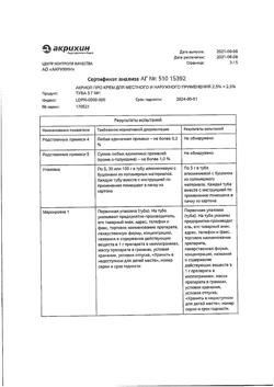 32612-Сертификат Акриол Про, крем для наружного применения 2,5% + 2,5% 5 г 1 шт-6