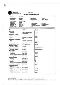 3343-Сертификат Страйк Плюс, таблетки 65 мг+500 мг 20 шт-2