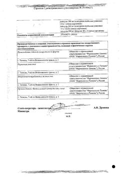 Сертификат ДЛЯЖЕНС ПРО КАПСУЛЫ 100 МГ №28-1