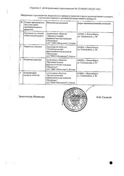 Сертификат КАПТОПРИЛ РЕНЕВАЛ ТАБЛЕТКИ 25 МГ №40-2