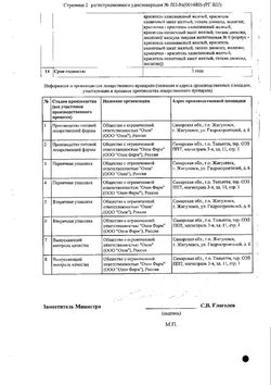 Сертификат НИФУРОКСАЗИД КАПСУЛЫ 100 МГ   №30-4