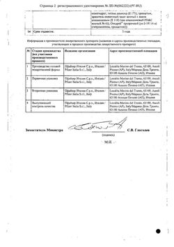 Сертификат РЕЛПАКС ТАБЛЕТКИ ПОКРЫТЫЕ ПЛЕНОЧНОЙ ОБОЛОЧКОЙ 40 МГ   №6-2