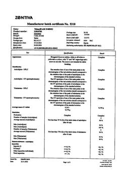 4009-Сертификат Телзап АМ, таблетки 5 мг+40 мг  56 шт-4