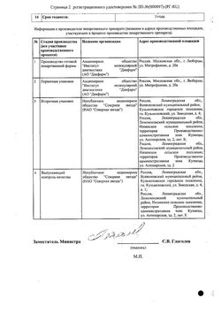 Сертификат БРОМФЕНАК-СЗ КАПЛИ ГЛАЗНЫЕ 0,09% 5 МЛ №1-2
