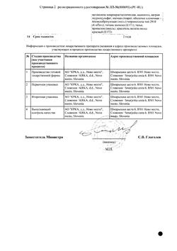 Сертификат АСИГЛИЯ МЕТ ТАБЛЕТКИ ПОКРЫТЫЕ ПЛЕНОЧНОЙ ОБОЛОЧКОЙ 1000 МГ+50 МГ   №56-1