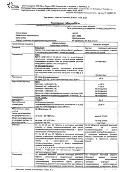 4539-Сертификат Аллопуринол, таблетки 100 мг 50 шт-8