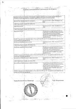 Сертификат ЦЕРНИЛТОН ФОРТЕ КАПСУЛЫ 713 МГ   №50-1