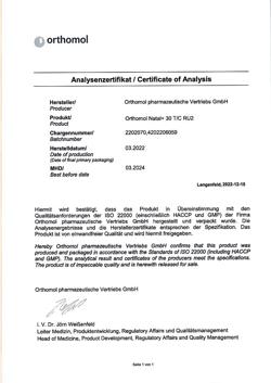 4987-Сертификат Ортомол Натал плюс/Orthomol Natal plus таблетки+капсулы, курс 30 дней-6