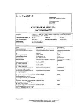 5582-Сертификат Сандостатин, раствор для в/в и п/к введ. 0,1 мг/мл 1 мл 5 шт-22