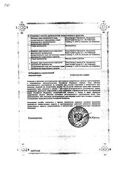Сертификат NATUR PRODUKT ЭВКАЛИПТ ПАСТИЛКИ 2,5 Г №24-2