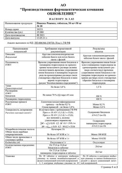 6606-Сертификат Папазол Реневал, таблетки 30 мг+30 мг 20 шт-1
