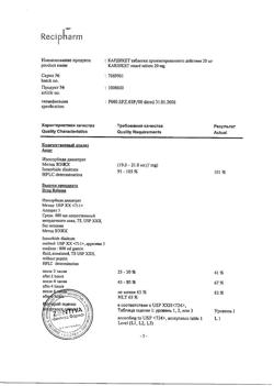 6670-Сертификат Кардикет, таблетки пролонг действия 20 мг 50 шт-36