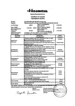 6728-Сертификат Салонпас пластырь обезболивающий 7х10 см, 5 шт-2