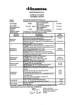 6728-Сертификат Салонпас пластырь обезболивающий 7х10 см, 5 шт-7