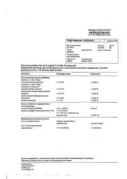 7626-Сертификат Церукал, раствор для в/в и в/м введ. 5 мг/мл 2 мл 10 шт-133