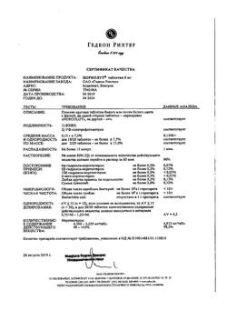 8015-Сертификат Норколут, таблетки 5 мг 20 шт-48