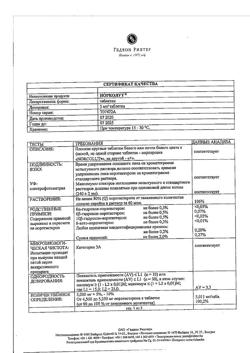 8015-Сертификат Норколут, таблетки 5 мг 20 шт-28