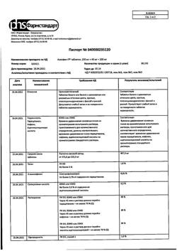 8159-Сертификат Аскофен-П, таблетки 20 шт-8