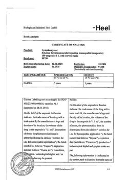 8846-Сертификат Лимфомиозот, раствор для в/м введ.1,1 мл амп 100 шт-16