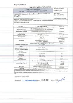 9127-Сертификат Фавирокс, таблетки покрыт.плен.об. 250 мг 21 шт-23