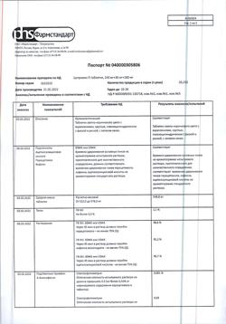 9221-Сертификат Цитрамон П, таблетки 20 шт-28