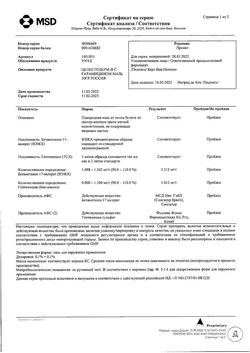 9381-Сертификат Целестодерм В с гарамицином, мазь для наружного применения 0,1 % 30 г 1 шт-1