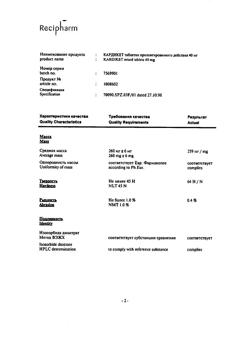 9750-Сертификат Кардикет, таблетки пролонг действия 40 мг 50 шт-15