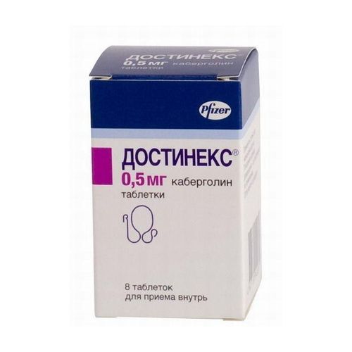 ДОСТИНЕКС ТАБЛЕТКИ 0,5 МГ   №8
