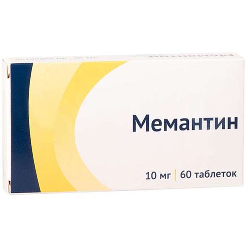 МЕМАНТИН ТАБЛЕТКИ ПОКРЫТЫЕ ПЛЕНОЧНОЙ ОБОЛОЧКОЙ 10 МГ   №60