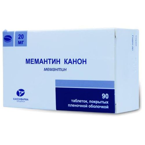 МЕМАНТИН КАНОН ТАБЛЕТКИ ПОКРЫТЫЕ ПЛЕНОЧНОЙ ОБОЛОЧКОЙ 20 МГ №90