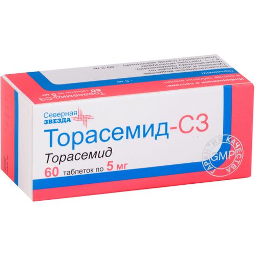 ТОРАСЕМИД-СЗ ТАБЛЕТКИ 5 МГ   №60
