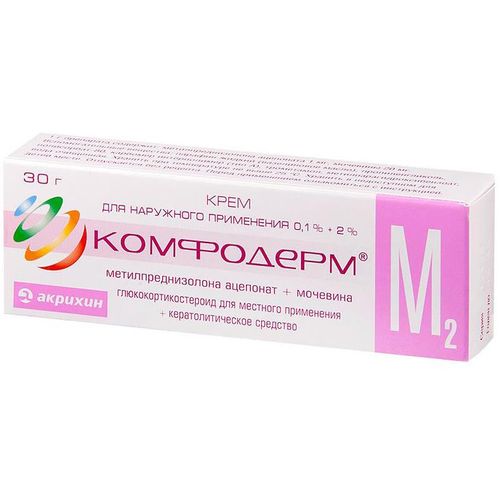 КОМФОДЕРМ М2 КРЕМ ДЛЯ НАРУЖНОГО ПРИМЕНЕНИЯ 0,1%+2% 30 Г №1